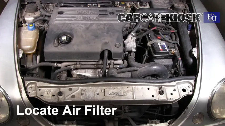 2001 Lancia Lybra JTD Station Wagon 1.9L 4 Cyl. Turbo Diesel Filtre à air (moteur) Changement